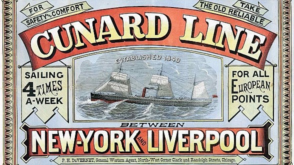 Cunard Line New York to Liverpool